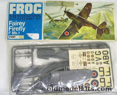 Frog 1/72 Fairey Firefly F Mk.1 - Royal Dutch Navy Sumatra or Canadian Bagged, F257 plastic model kit